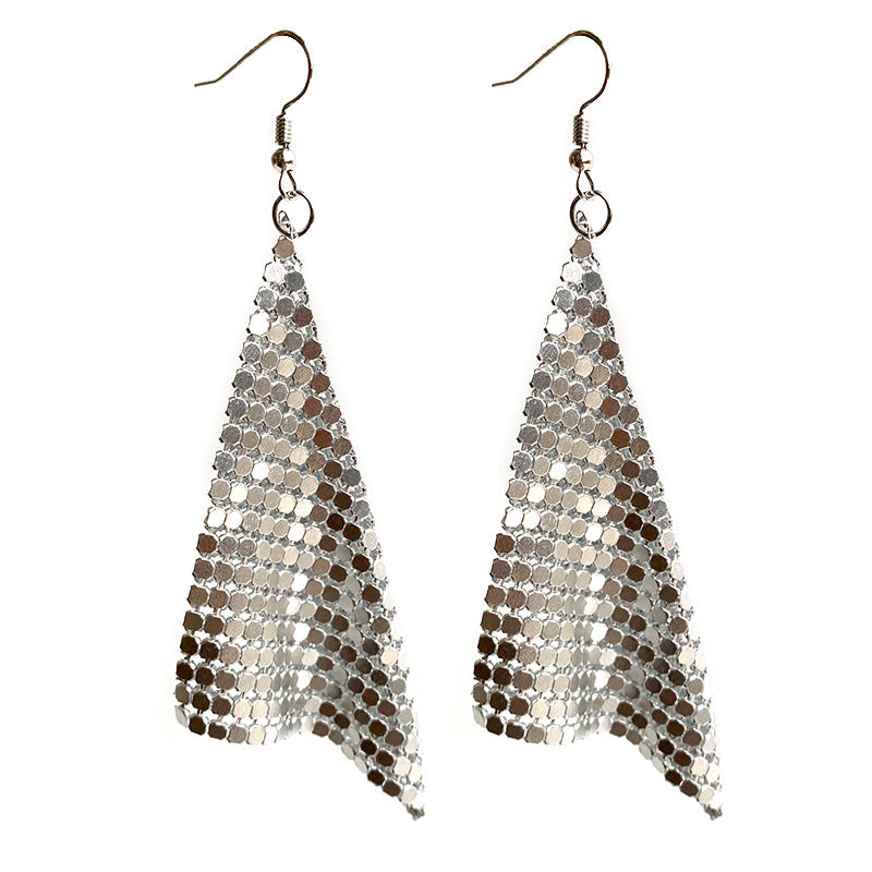 Wholesale 12pairs/pack American Flag Rainbow Leopard Print Metal Mesh Earrings